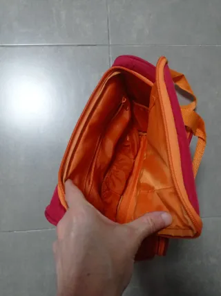 Bolso d hombro naranja y rojo