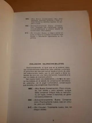 Anuario Numismático 1984 Catálogo 1985