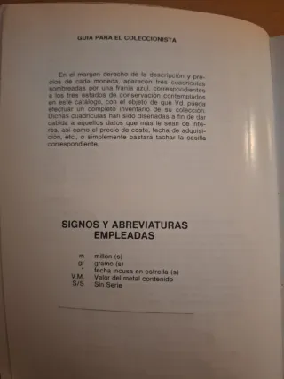 Anuario Numismático 1984 Catálogo 1985