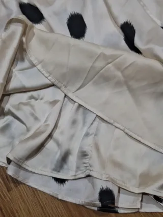 Vestido largo lunares Mango Talla M