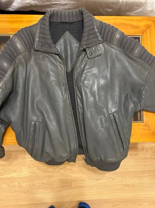 Chaqueta Cuero y Lana Torras Talla 52