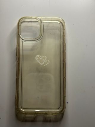 Funda iPhone 13 Transparente Corazones