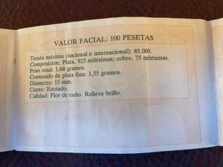 MONEDAS 500 ANIVERSARIO 2000 1000 500 200 100 PTS