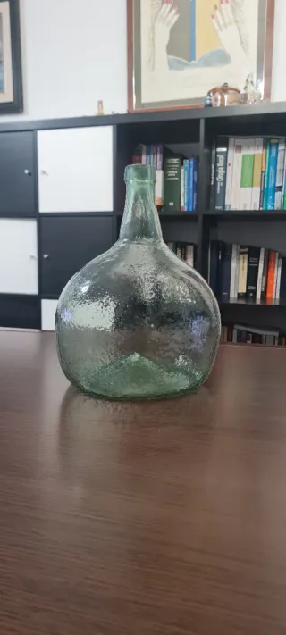 Damajuana Vidrio Soplado ovalada Vintage 5L