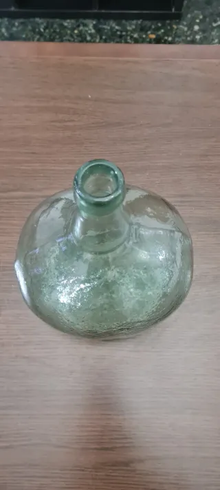 Damajuana Vidrio Soplado ovalada Vintage 5L