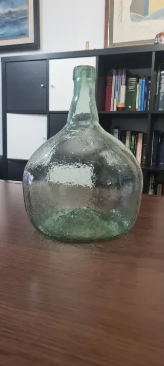 Damajuana Vidrio Soplado ovalada Vintage 5L