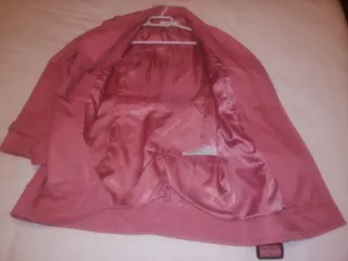 Gabardina Zara Rosa Talla M