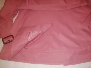 Gabardina Zara Rosa Talla M