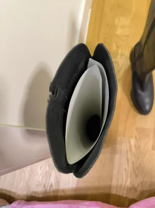Botas altas de piel negras Strover