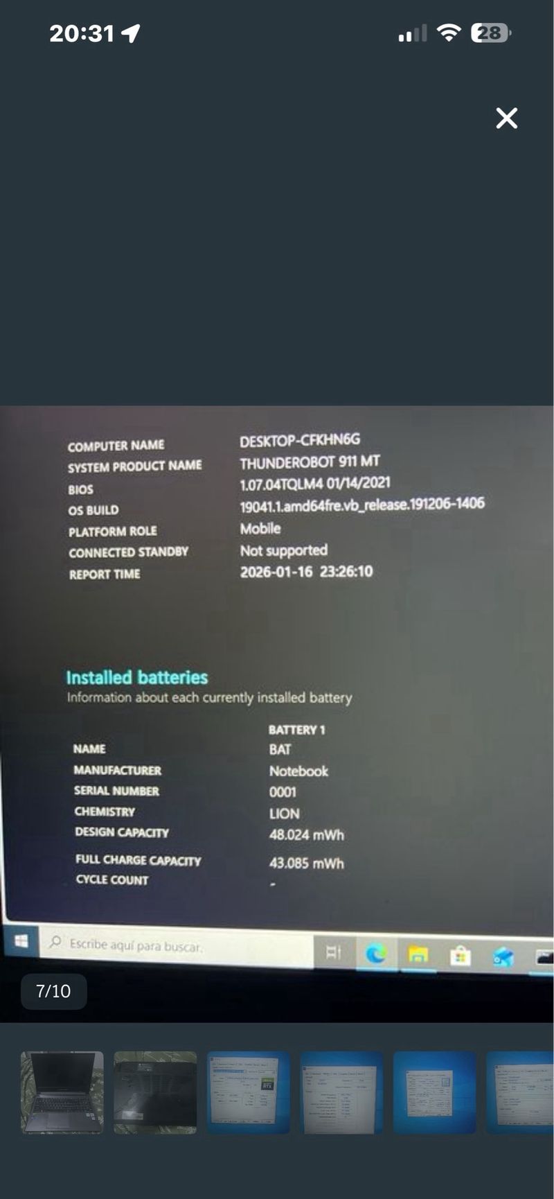 Portátil Thunderobot RTX 3060 afbeelding 10