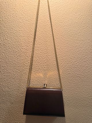 Bolso vintage piel efecto cocodrilo