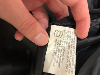 Chaqueta Bomber Motorsport Cuero y Lana talla L