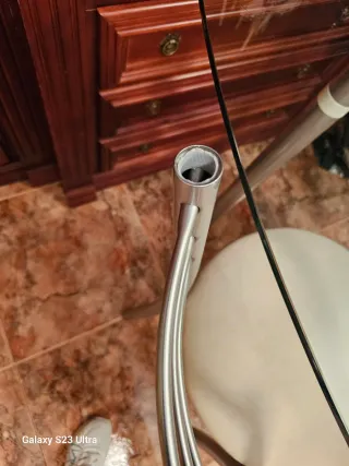 Mesa cristal 96x142cm + 3 sillas