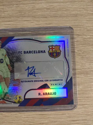 Autografo original Araujo Panini club /100