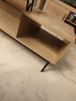 Mesa de centro elevable madera y metal