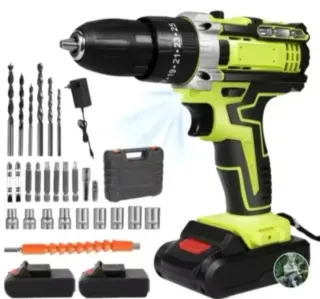 Taladro Atornillador Inalámbrico (2 Baterías)