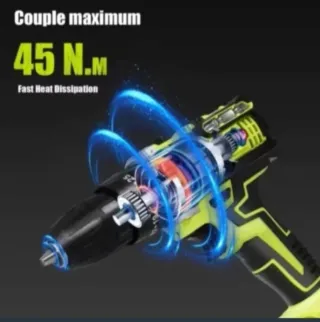 Taladro Atornillador Inalámbrico (2 Baterías)