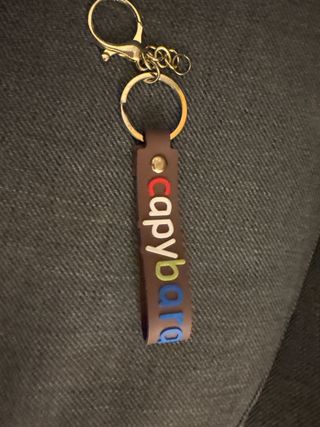 Colgador Capibara Cuero Multicolor