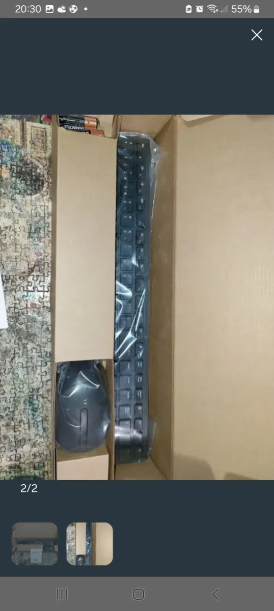 Teclado y Ratón Dell Inalámbricos Negro/Gris