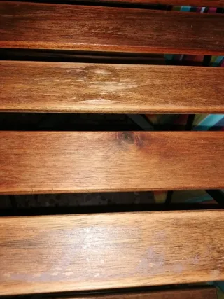 Conjunto mesa y sillas bistro madera