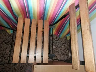 Conjunto mesa y sillas bistro madera