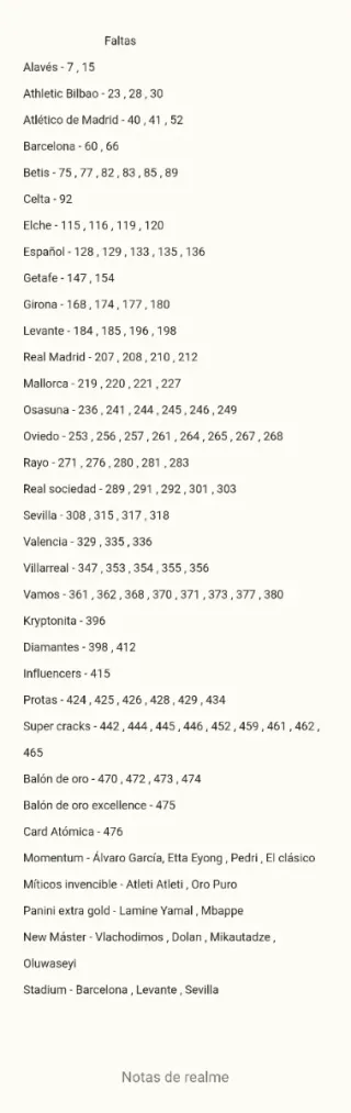 Cromos Adrenalyn 2025-2026