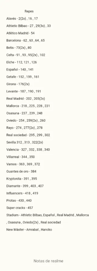 Cromos Adrenalyn 2025-2026