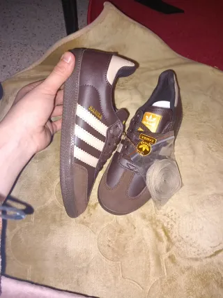 Samba Talla 38 Marrón/Beige