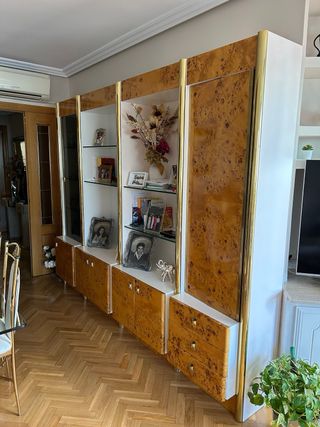 Mueble salón madera raíz chopo