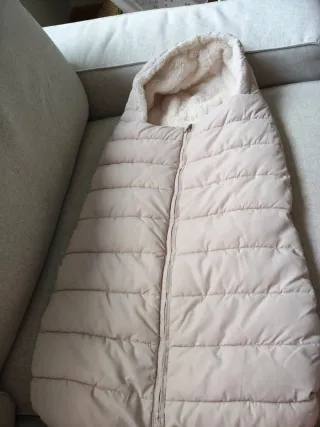 Saco Capazo Bebé Peluche Beige