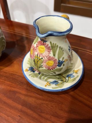 Juego de té de cerámica pintada a mano