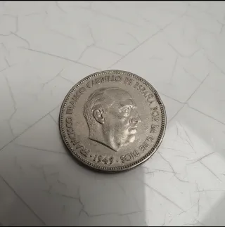 Moneda 5 Pesetas 1949