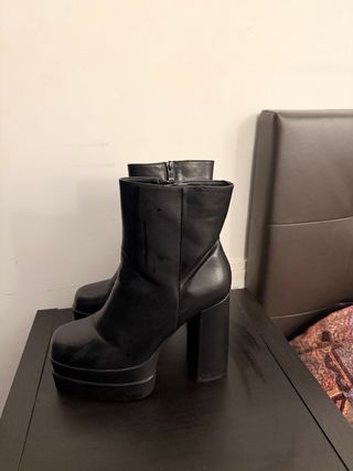 Botines negros plataforma