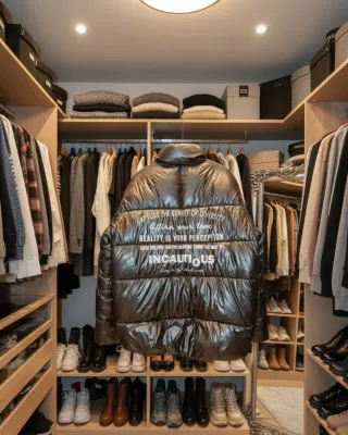 Cazadora Biker/Bomber plateada