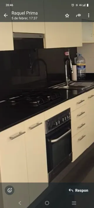 Encimera de gas negra y horno eléctrico (Balay)