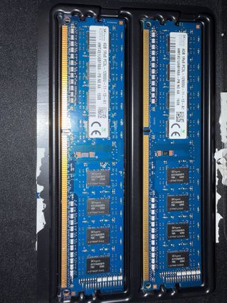 Pack modulos ram ddr3l 2x4gb, ddr2 2x2gb
