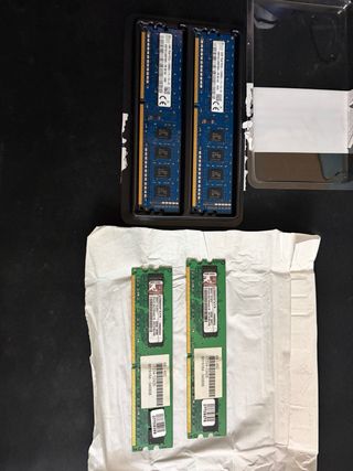 Pack modulos ram ddr3l 2x4gb, ddr2 2x2gb