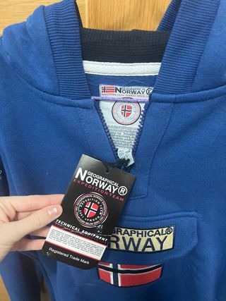Sudadera Geographical Norway Azul