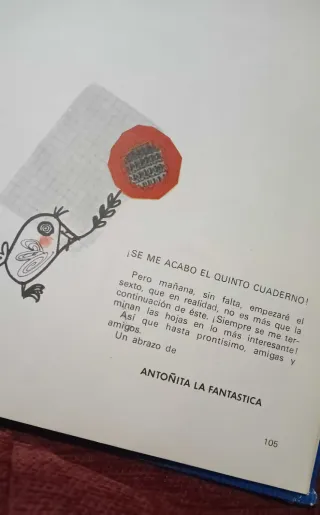 Libro antoñita la fantástica de vacaciones n°5