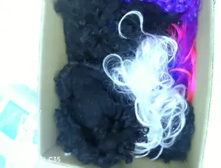 Pelucas Carnaval Morado Talla Única