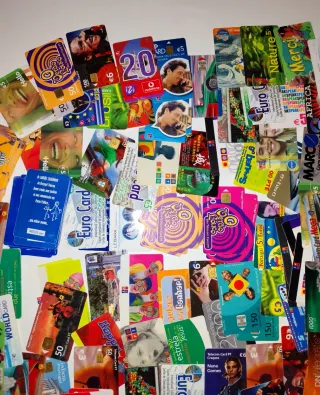 132 Cartões Telefónicos Antigos - Lote