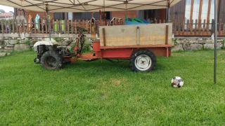 Motocultor/Chimpin con remolque