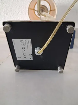 Lámpara Metalica de Mesa Ikea Pantalla Bordada