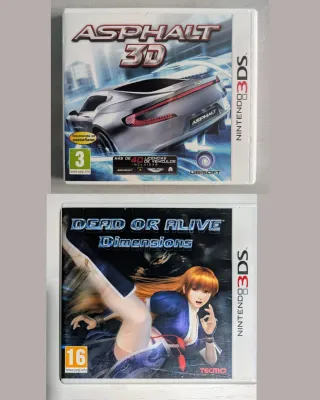 Lote 2 juegos Nintendo 3DS: Asphalt 3D y Dead or A