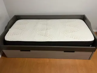 Cama nido 90cm madera y tela