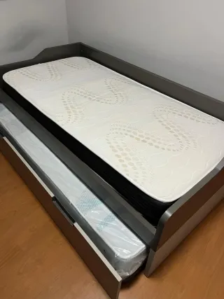 Cama nido 90cm madera y tela