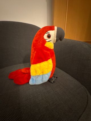 Peluche loro parlante con pilas