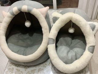 2 camas cueva de gato