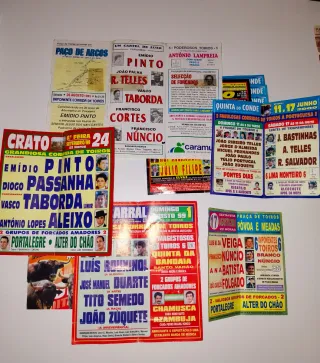 Anúncios de Corridas de Touros Antigos - Lote
