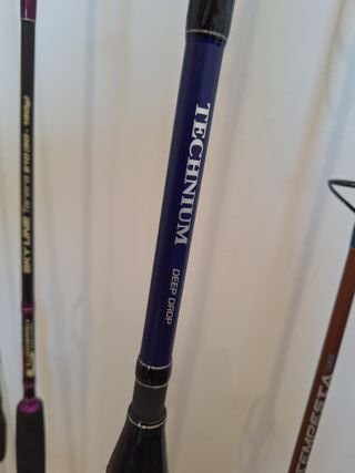 Set cañas de pescar embarcación